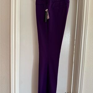 New York & Company Vibrant Purple Trousers (tall girl friendly)